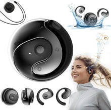 Bluetooth wireless headphones with HiFi stereo sound and mics for sports
