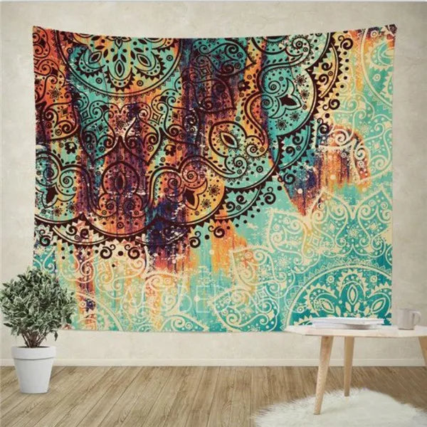 boho flower tapestry