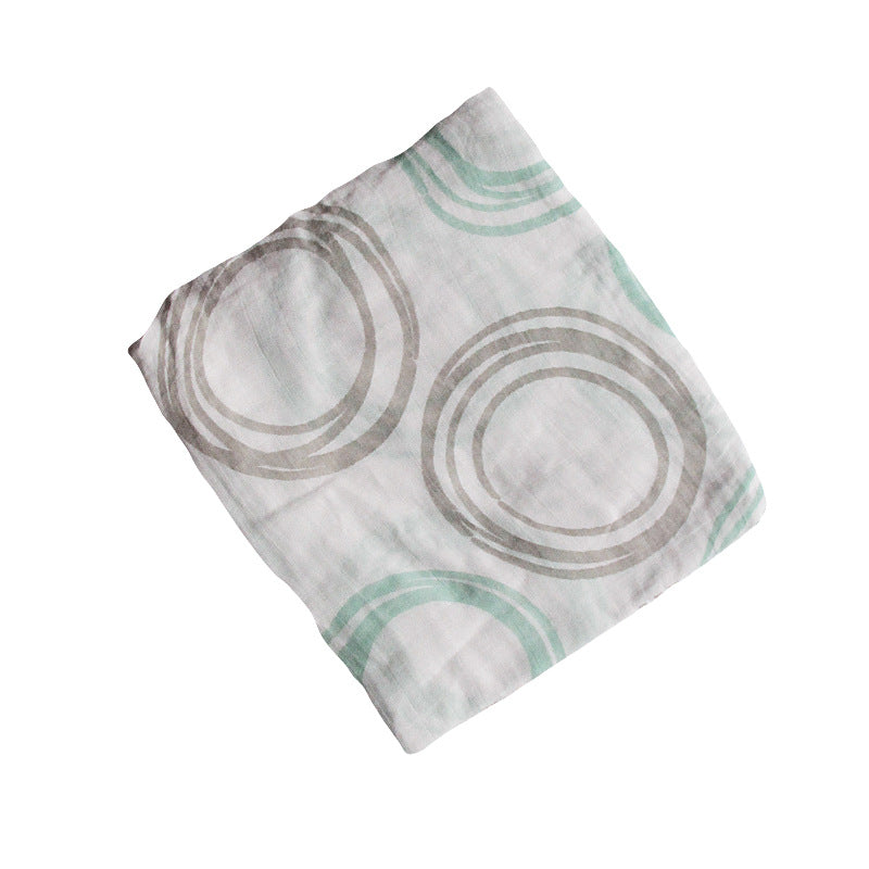 Bamboo muslin swaddle blanket for newborns with soft breathable fabric

