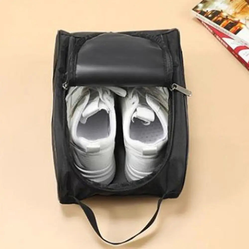 Portable Oxford Cloth Golf Shoe Bag with Breathable and Dustproof Design for Sports Footwear Storage