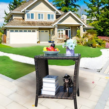 brown-patio-coffee-table-glass-top
