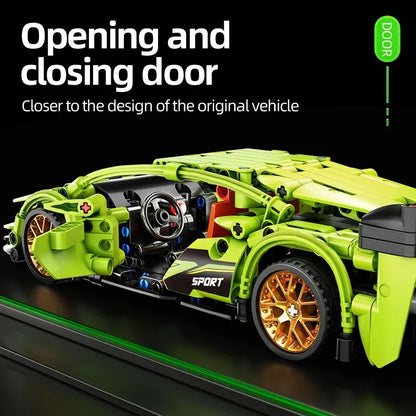 Building blocks car toy set for kids with 504 pieces for learning and play

