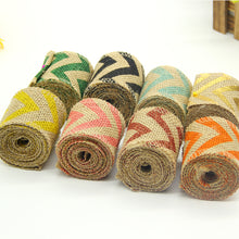 burlap ribbon roll