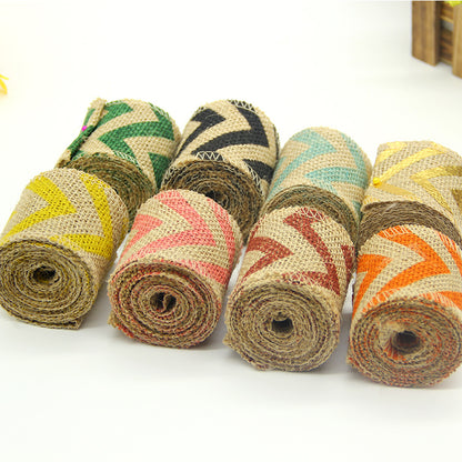 burlap ribbon roll