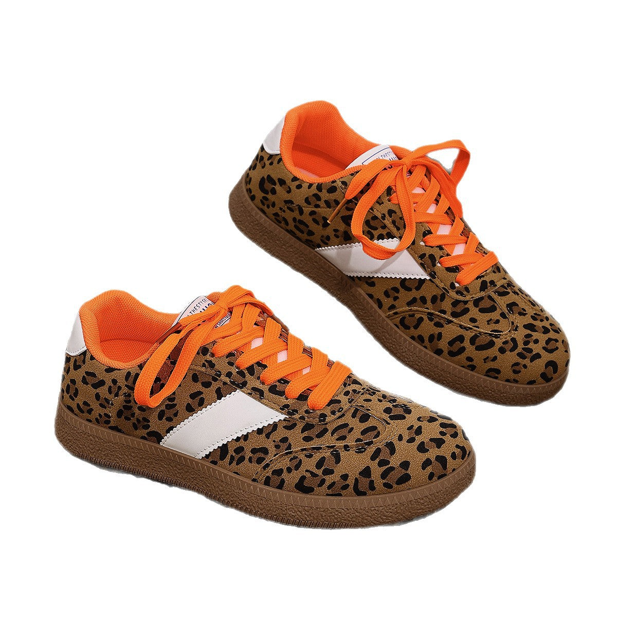 Large Size Color Blocked Round Toe Women's Shoes