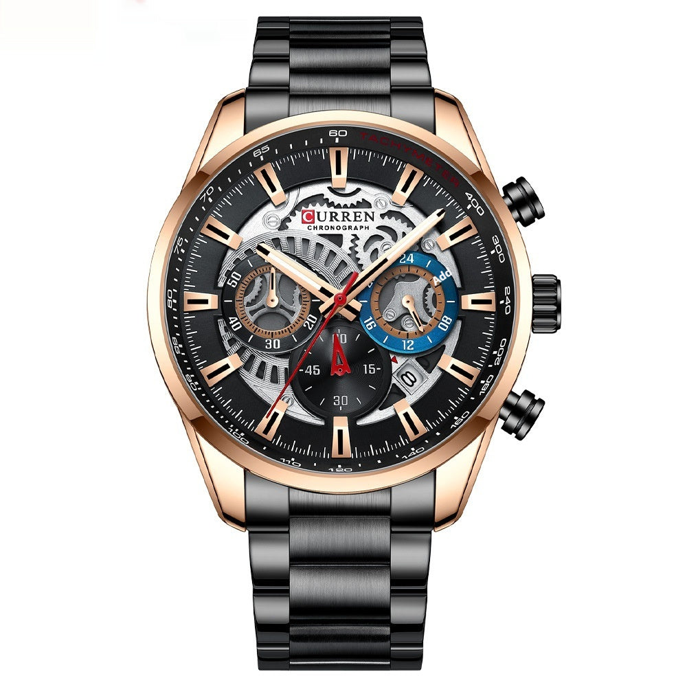 Men's Six-Hand Quartz Fashion Casual Watch
