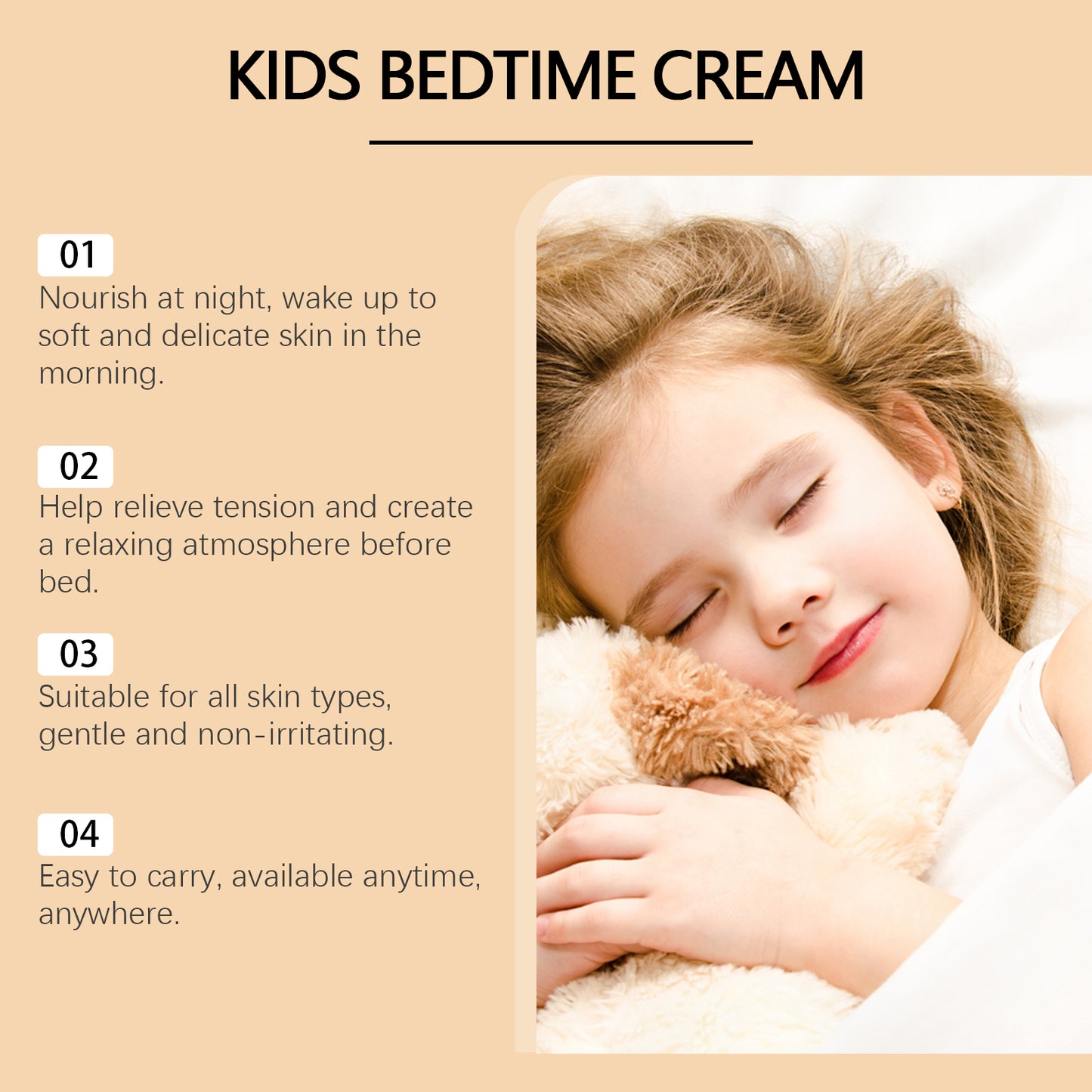 Children's Bedtime Lotion Deep Hydration Moisturizer Lavender Scent Refreshing And Gentle Body Lotion