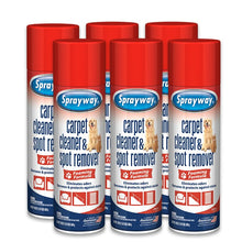 Sprayway Carpet Cleaner (Pet) 19oz Pack of 6 | Removes Pet Stains & Odors Foaming Action | Deep Cleans Carpets & Upholstery | Fresh Scent Quick-Drying Formula -- FastCartUS -- product