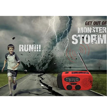 High-Power Outdoor Emergency Radio with Solar and Hand Crank Power, AM/FM Reception, and Disaster Prevention Features for Camping and Survival