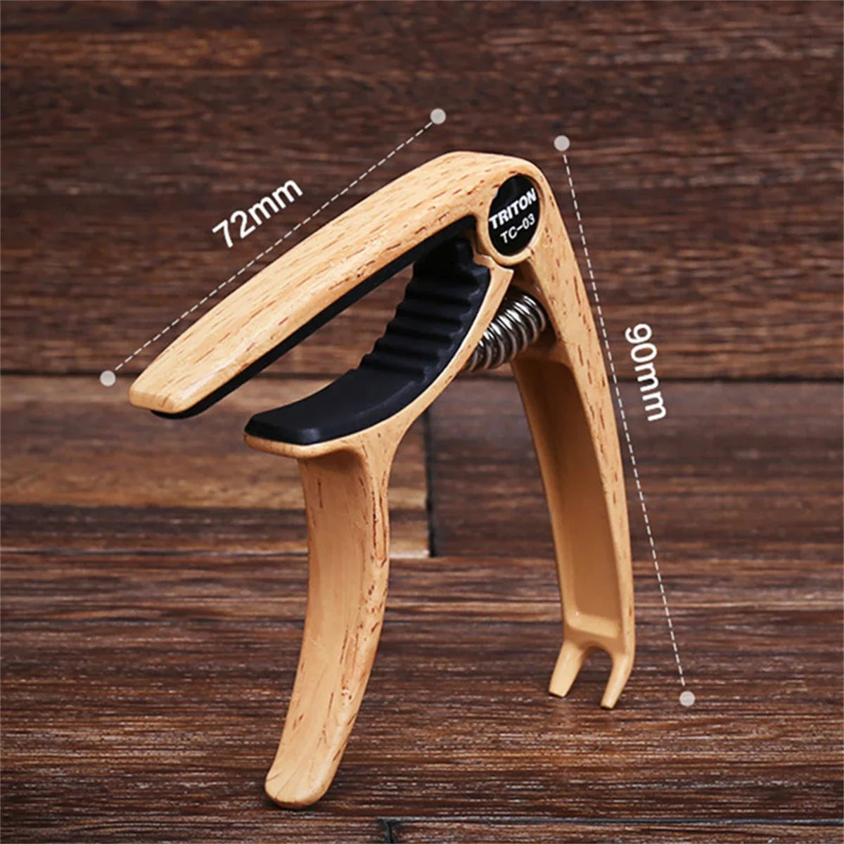 Metal guitar capo with aluminum alloy clamp for acoustic and electric guitar

