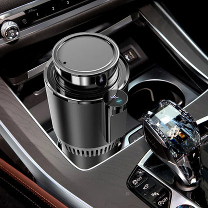 12V portable car drink warmer cooler for heating and cooling beverages during travel

