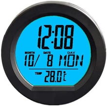 Car digital dashboard clock with solar power and temperature display – perfect accessory for Butterfly Diamond Art 10x10 Full Drill crafters on the go