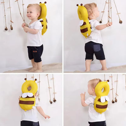 Baby head protector pillow with cartoon design to prevent fall injuries


