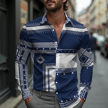 Men's Printed Long-Sleeve Shirt