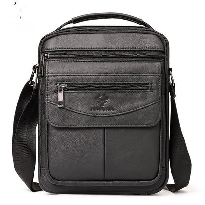 Casual Cross-border Mens Backpack Made From Full-grain Cowhide Leather