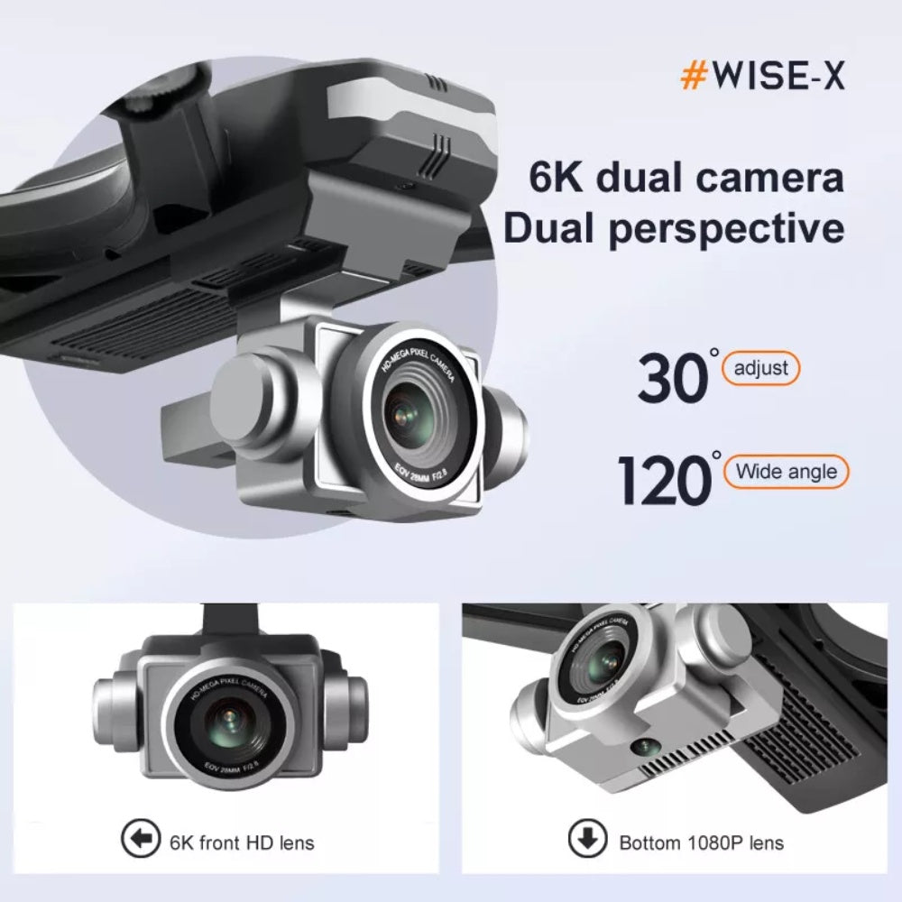 V14 Professional Drone 6K HD Dual Camera Wifi FPV Portable RC Quadcopter 2 BATTERY,Drones Suitable For Adults & Beginners.Logistics Is Randomly Sent By UPS,USPS,Self-pickup. image 3