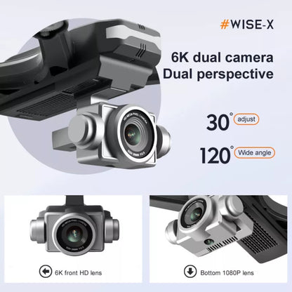 V14 Professional Drone 6K HD Dual Camera Wifi FPV Portable RC Quadcopter 2 BATTERY,Drones Suitable For Adults & Beginners.Logistics Is Randomly Sent By UPS,USPS,Self-pickup. image 3
