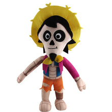 Coco movie plush toy set with Miguel, Hector, Dante, and Pepita

