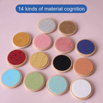 Montessori sensory toys for kids with tactile board and color sorting


