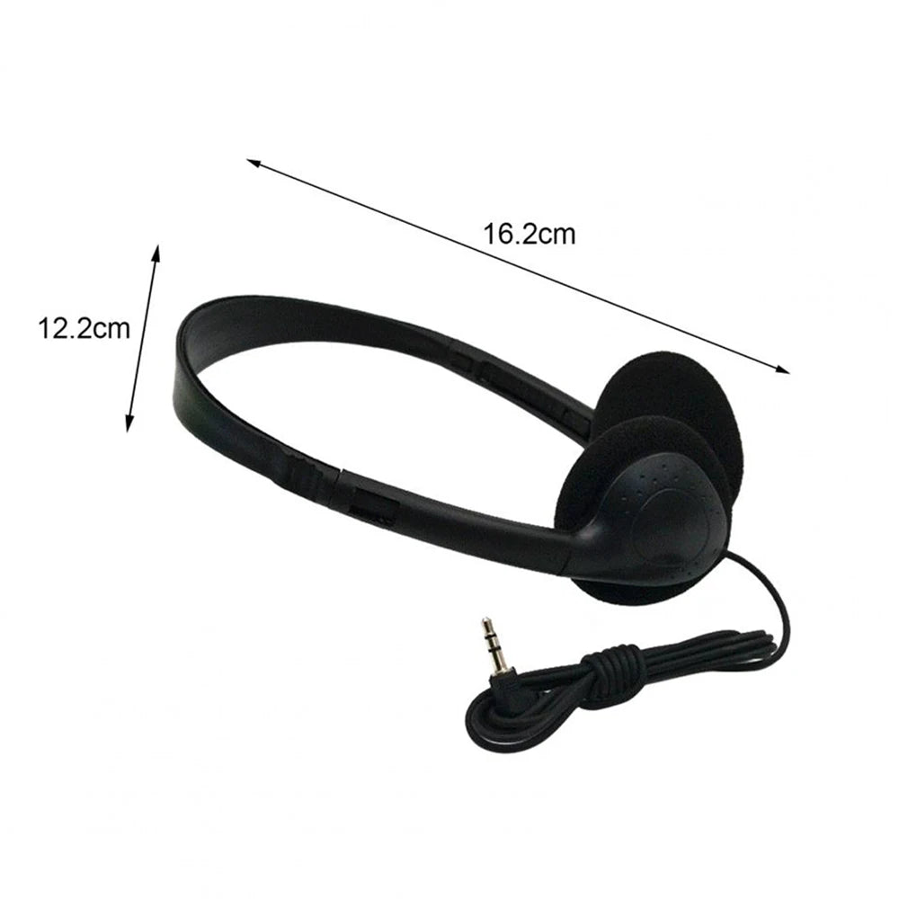 Noise Reduction Wired Headphones with 3.5mm Jack and Comfortable ABS Design for Gamers
