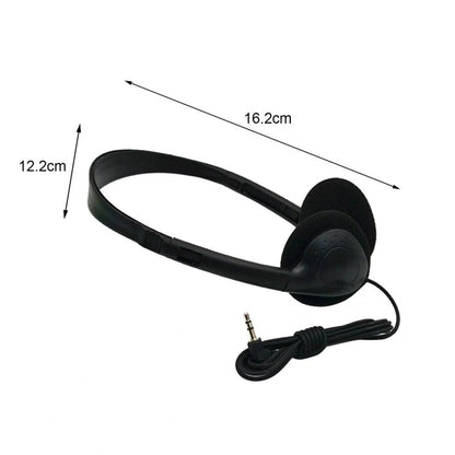Noise Reduction Wired Headphones with 3.5mm Jack and Comfortable ABS Design for Gamers