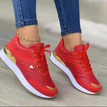 2023 Women Sneakers Mesh Patchwork in breathable lace-up design

