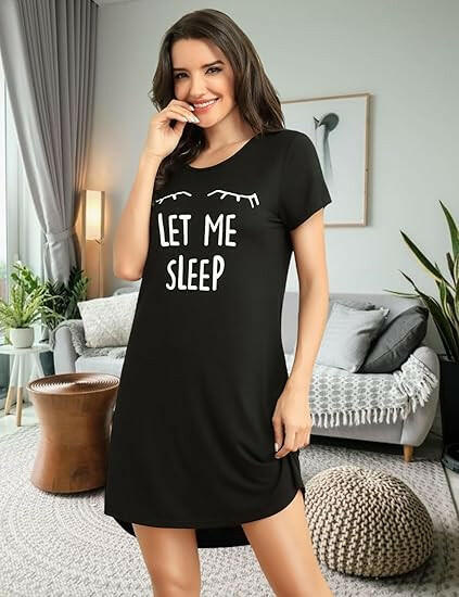 EISHOPEER women’s floral print nightgown