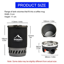 Compact portable camping stove for outdoor cooking during hiking and backpacking trips

