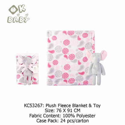 Soft baby fleece blanket for cozy naps and all-season comfort

