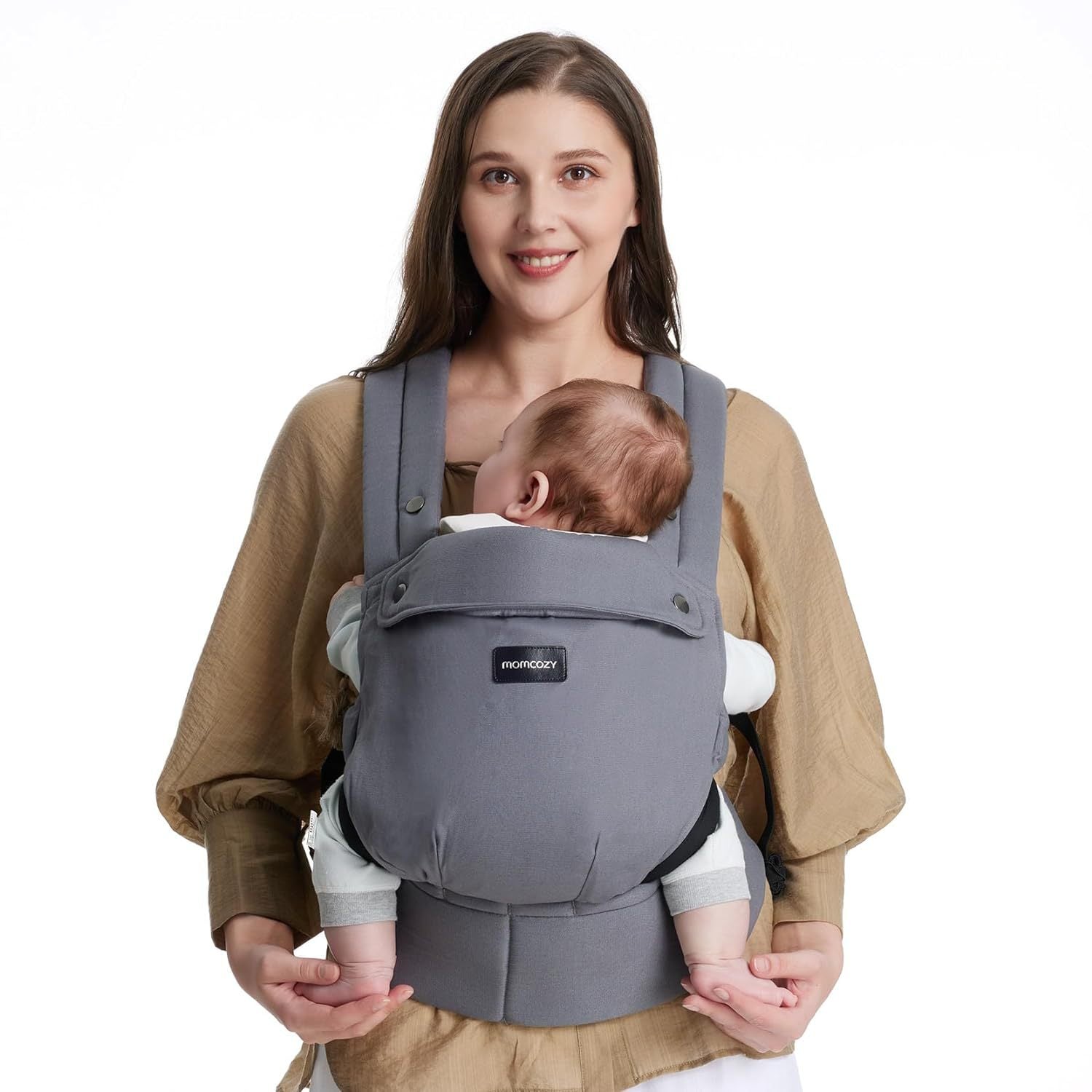 Four season cotton baby carrier for newborns with breathable wrap design

