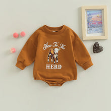 Infant long sleeve letter print bodysuit for baby boys and girls

