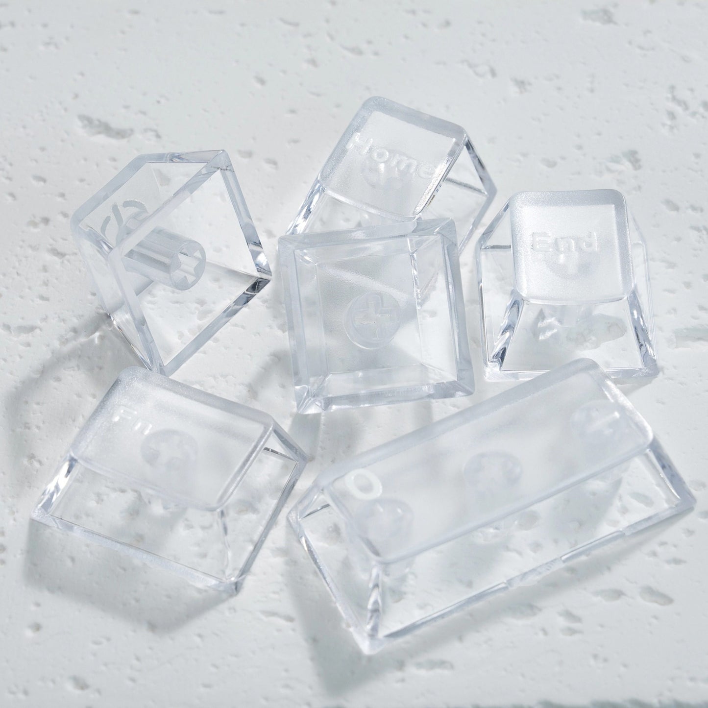 PC Frosted Translucent White Keycap With Light-transmitting Mechanical Magnetic Compatibility