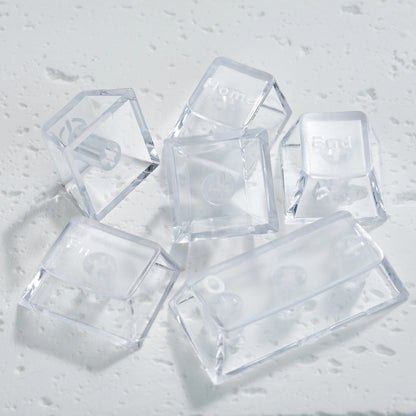 PC Frosted Translucent White Keycap With Light-transmitting Mechanical Magnetic Compatibility
