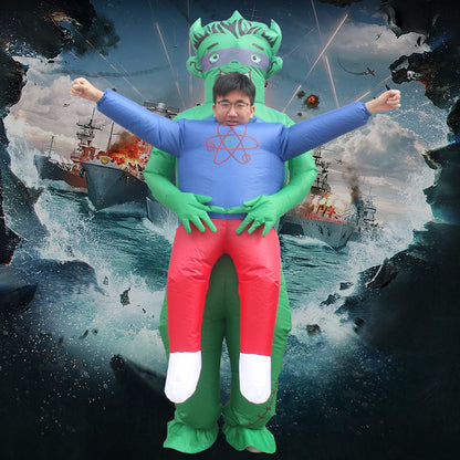 Funny Inflatable Halloween Ninja Alien Costume