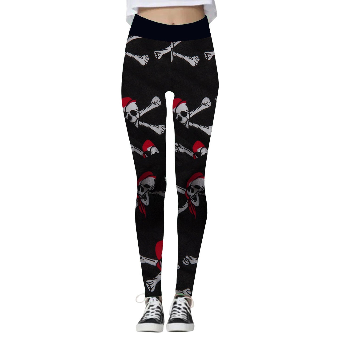 Women's Halloween High Waist Yoga Leggings, Halloween yoga pants, yoga pants, Scary leggings
