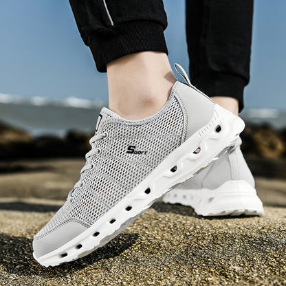 Summer New Hollowed-out Mesh Breathable Casual Sports Running Shoes