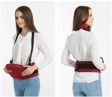 Ergonomic baby lumbar stool carrier with adjustable waist support

