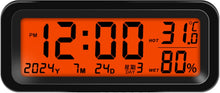 Rechargeable Car Digital Clock with Time, Date, Temperature & Humidity Display for Dashboard