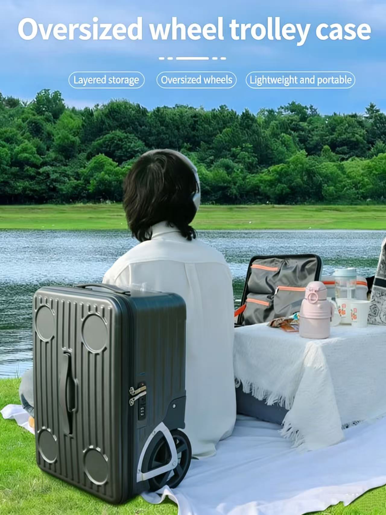 large-wheel-travel-luggage-grey