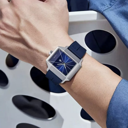 Rectangular quartz watch
