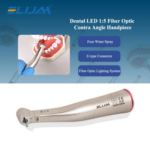 Elijah dental contra angle handpiece with fiber optic for precise dental procedures