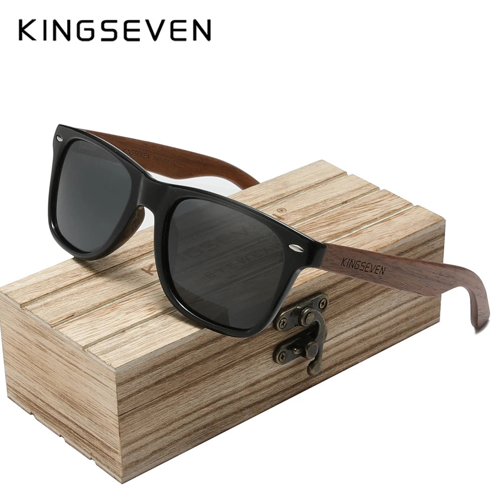 DIFF Tahoe Sunglasses Black Midnight Polarized with oversized black frame and metal top bar