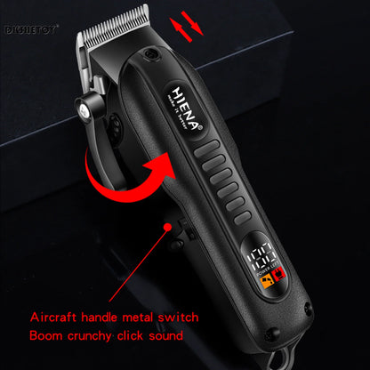 Professional barber clippers with digital display for haircut and beard