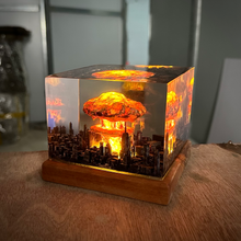 Atomic bomb resin night light