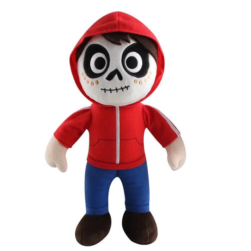 Coco movie plush toy set with Miguel, Hector, Dante, and Pepita

