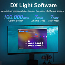 Smart Ambient TV PC Display Sync LED Strip Light glowing behind a gaming monitor