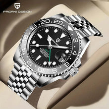 Pagani Design GMT automatic watch for men with dual time zone function


