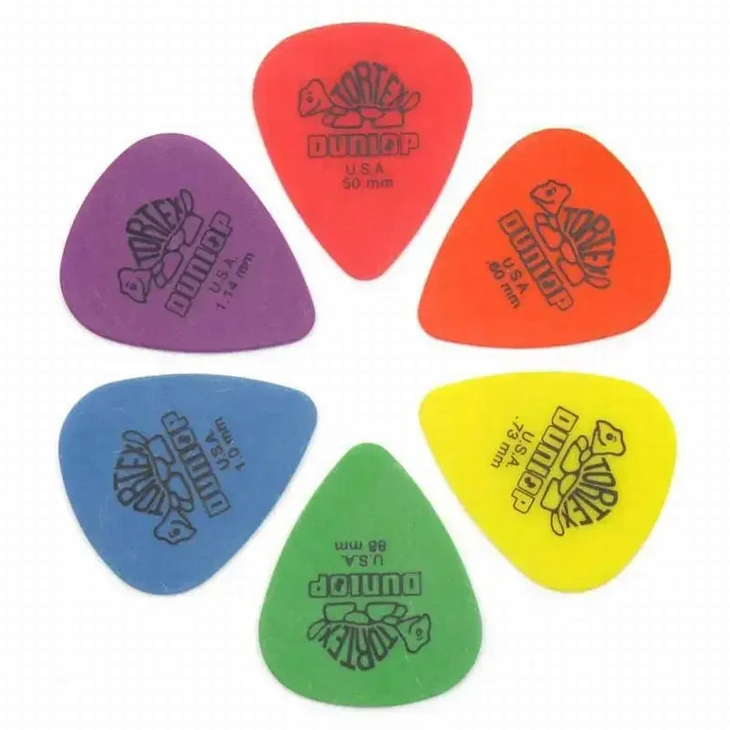 "Dunlop Guitar Picks Set with 10 pieces for acoustic and electric guitars"
