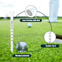 Premium Wooden Golf Tees with Height Markers and Non-slip Design for Accurate Ball Positioning