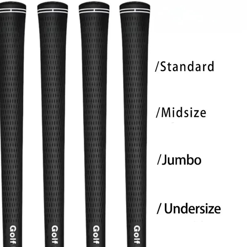 Classic Cross Pattern Golf Rubber Grips for Non-Slip Club Control and Comfortable Swing Performance